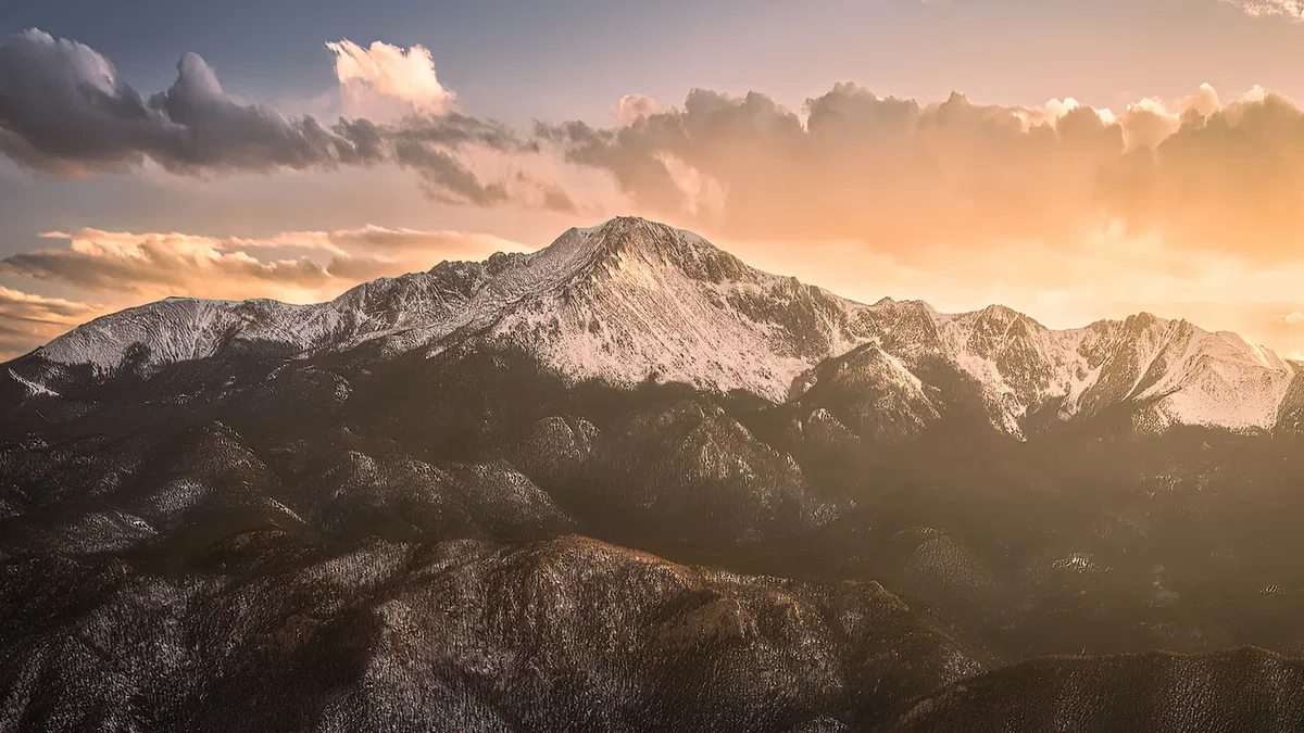 Pikes Peak overlooking Colorado Springs
